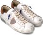 Philippe Model Urban 80's Stijl Sneakers Wit Cognac Brown Heren - Thumbnail 2