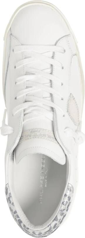 Philippe Model Vetersluiting Plain Sneakers White Dames