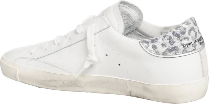 Philippe Model Vetersluiting Plain Sneakers White Dames