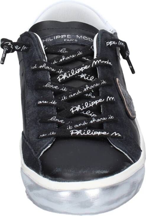 Philippe Model Vintage Leren Dames Sneakers Black Dames