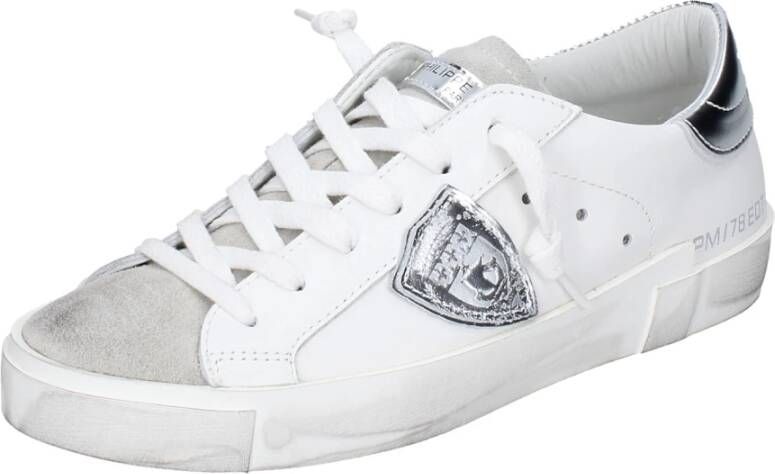 Philippe Model Vintage Leren Dames Sneakers White Dames