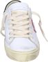 Philippe Model Vintage Leren Sneakers voor Mannen White Heren - Thumbnail 4