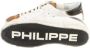 Philippe Model Vintage Leren Sneakers voor Mannen White Heren - Thumbnail 5