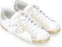 Philippe Model Vintage Sneaker in wit goud blauw White Dames - Thumbnail 4