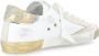 Philippe Model Vintage Sneaker in wit goud blauw White Dames - Thumbnail 5