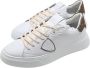 Philippe Model Witte Bruin Leren Sneakers White Heren - Thumbnail 3