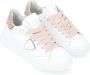 Philippe Model Witte en roze geweven sneaker White Dames - Thumbnail 4