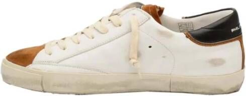 Philippe Model Witte Gewassen Leren Sneakers White Heren