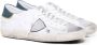 Philippe Model Witte Sneakers Logo Suède Rubberen Zool White Heren - Thumbnail 15