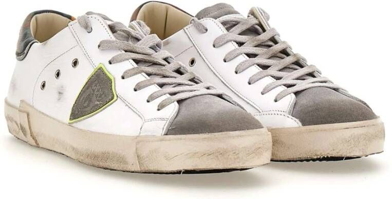 Philippe Model Witte Groene Sneakers White Heren