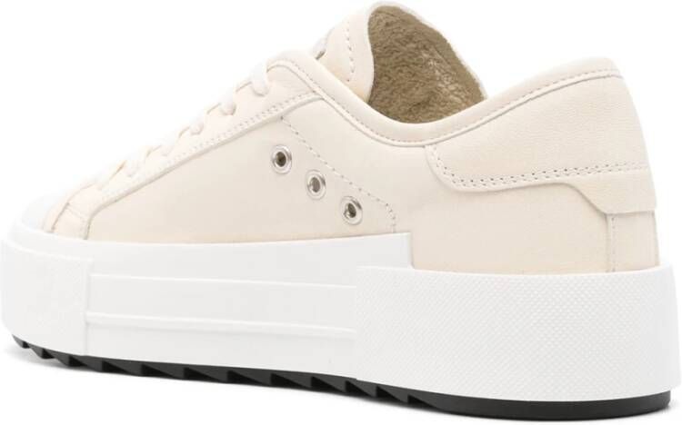 Philippe Model Witte Haute Sneakers met Metallic Details White Dames