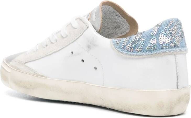 Philippe Model Witte Hemelsblauwe Sneakers Damesschoenen White Dames