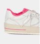 Philippe Model Witte lage sneakers met roze eco bont White Dames - Thumbnail 2