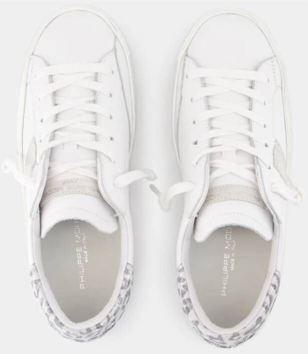 Philippe Model Witte Leren Lage Sneakers White Dames