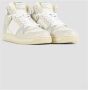 Philippe Model Witte Leren Mid-Top Sneakers White Heren - Thumbnail 3