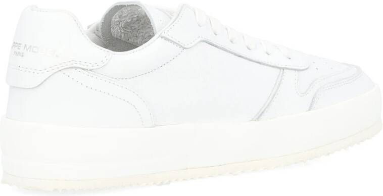 Philippe Model Witte Leren Sneaker Nice Model White Heren