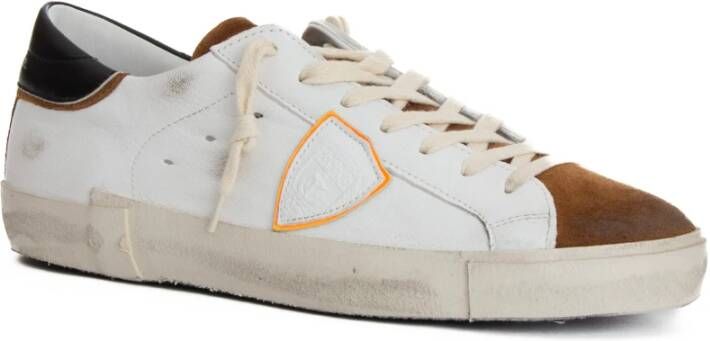 Philippe Model Witte Leren Sneaker Paris Model White Dames