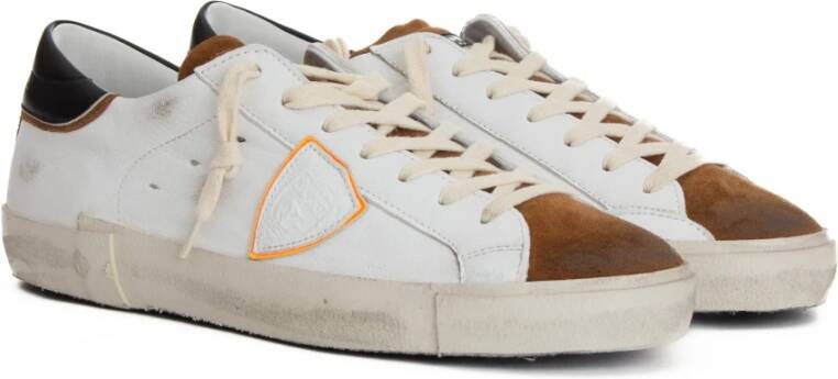 Philippe Model Witte Leren Sneaker Paris Model White Dames