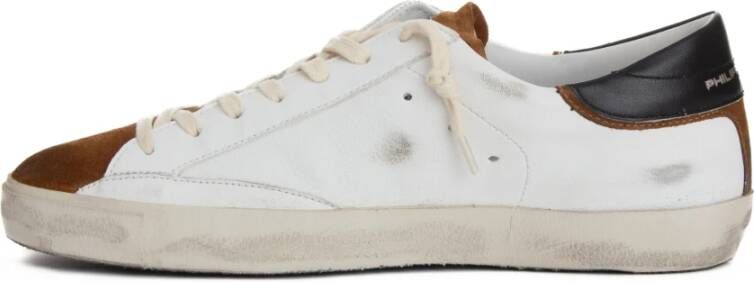 Philippe Model Witte Leren Sneaker Paris Model White Dames