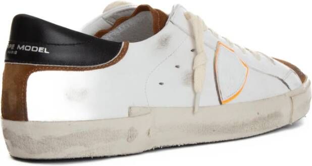 Philippe Model Witte Leren Sneaker Paris Model White Dames