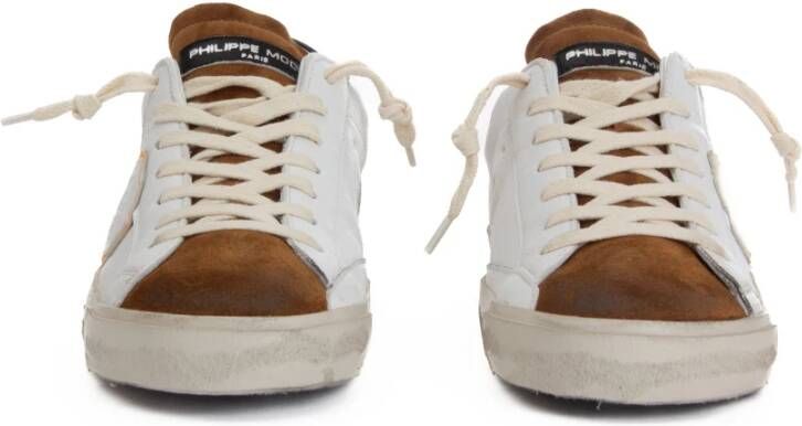 Philippe Model Witte Leren Sneaker Paris Model White Dames