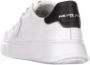 Philippe Model Witte Leren Sneakers Logo Rubberen Zool White Heren - Thumbnail 2