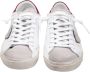 Philippe Model Witte Leren Sneakers met Bourgondische Accenten White Heren - Thumbnail 2