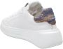 Philippe Model Witte leren sneakers met gouden hiel White Dames - Thumbnail 3