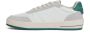 Philippe Model Witte leren sneakers met groene spoiler White Heren - Thumbnail 2