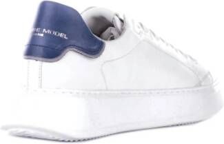 Philippe Model Witte Leren Sneakers Rubberen Zool White Heren