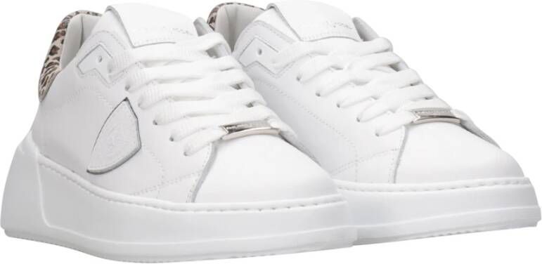 Philippe Model Witte Luipaard Sneakers White Dames