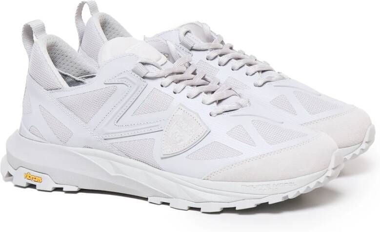 Philippe Model Witte Mesh Sneakers Rubberen Zool White Heren