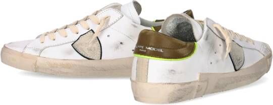 Philippe Model Witte Platte Schoenen Paris Sneaker White Heren