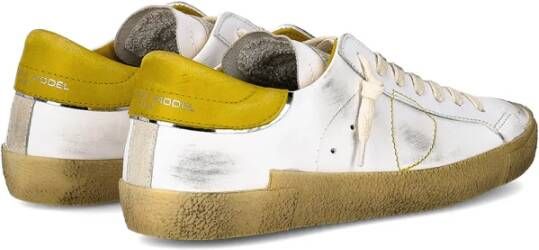 Philippe Model Witte Platte Sneakers Parijse Stijl White Heren