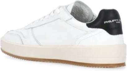 Philippe Model Witte Sneakers met Iconische Patch White Heren