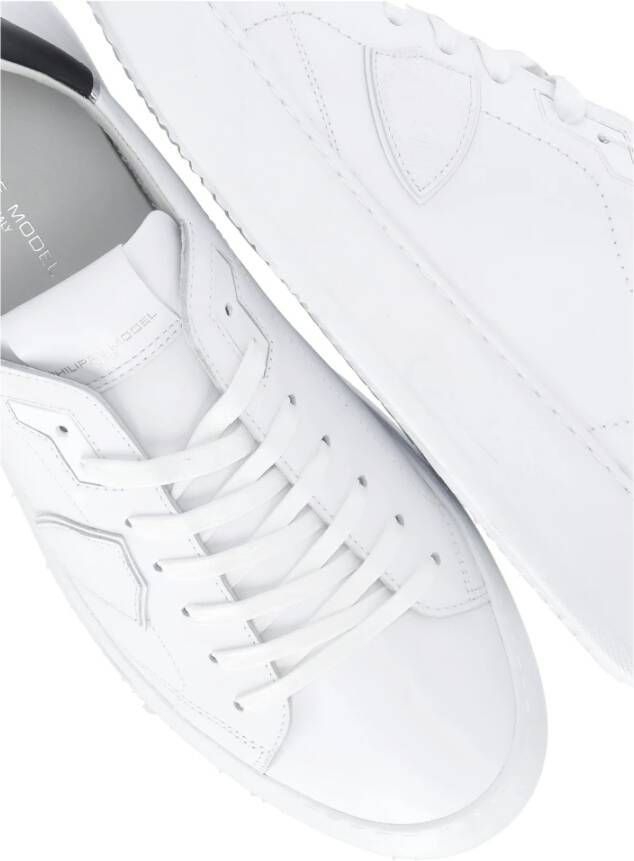 Philippe Model Witte Sneakers met Logo Hiel White Heren