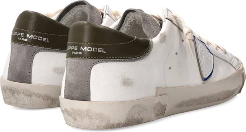 Philippe Model Witte Sneakers Parijse Stijl White Heren