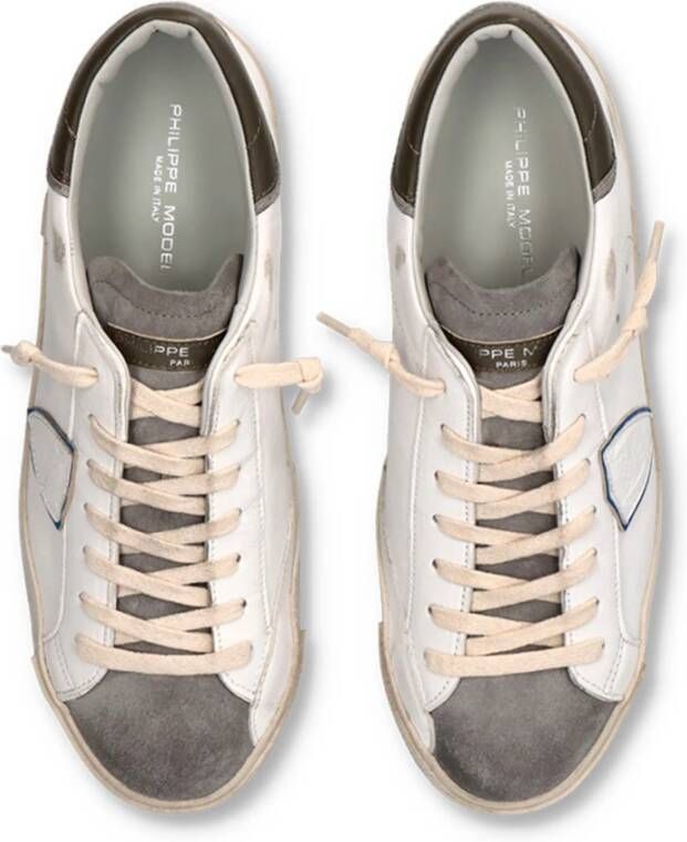 Philippe Model Witte Sneakers Parijse Stijl White Heren