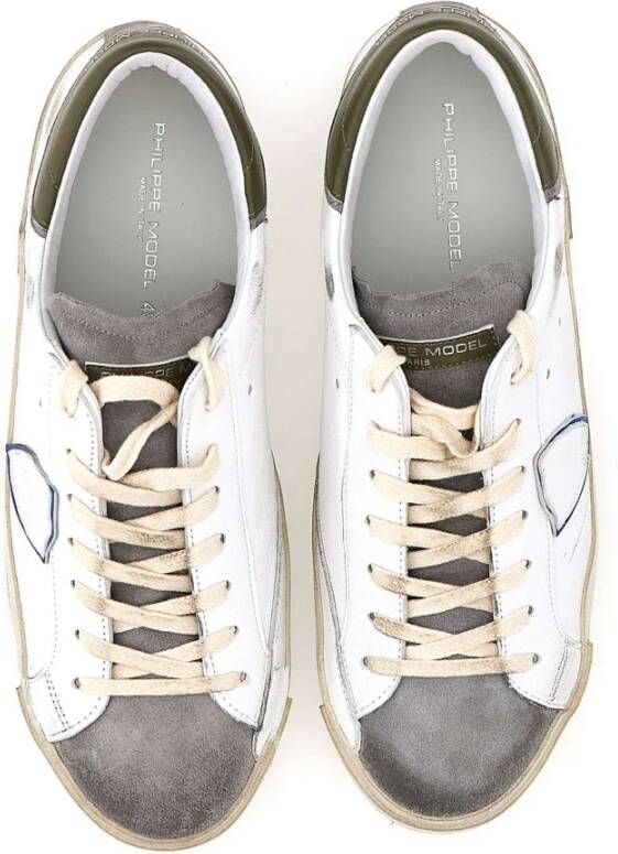 Philippe Model Witte Sneakers Parijse Stijl White Heren