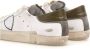 Philippe Model Sneakers met Distressed Effect en Suède Panelen White Heren - Thumbnail 12