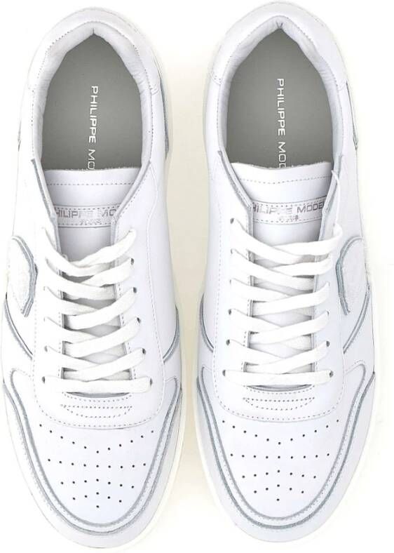 Philippe Model Witte Sneakers Parijse Stijl White Heren