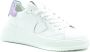 Philippe Model Witte+Lichtblauwe Sneakers met Metallic Accenten White Dames - Thumbnail 12