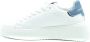 Philippe Model Witte+Lichtblauwe Sneakers met Metallic Accenten White Dames - Thumbnail 14