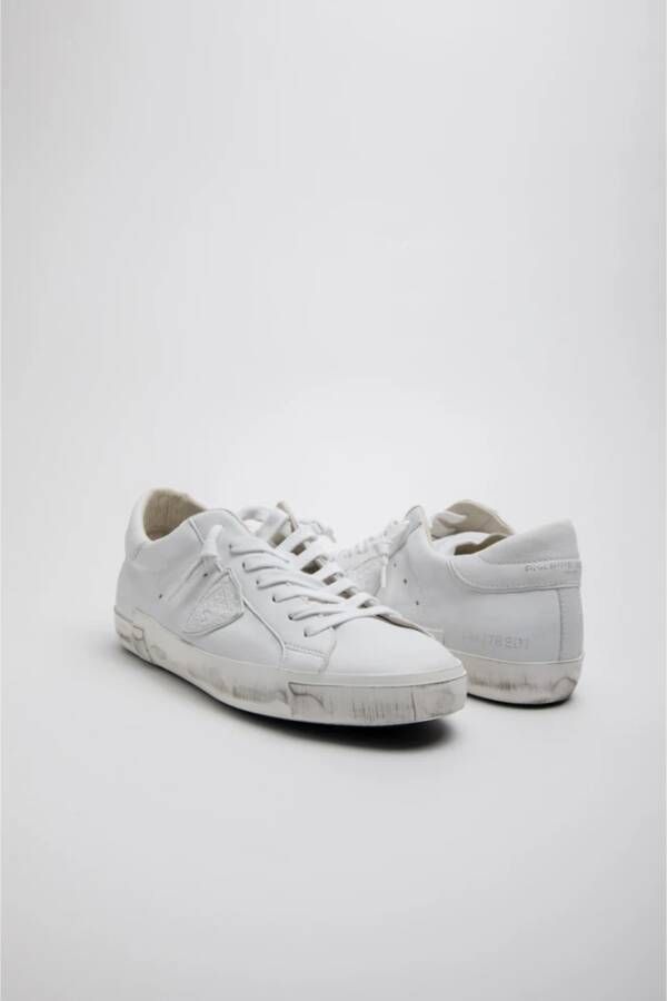 Philippe Model Witte Sneakers Urban Stijl White Heren