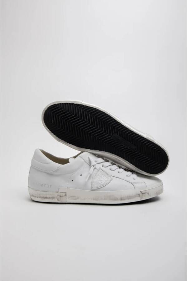 Philippe Model Witte Sneakers Urban Stijl White Heren