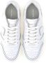 Philippe Model Witte platte schoenen Urban Sneaker Minimalistisch ontwerp White - Thumbnail 21