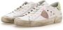 Philippe Model Prsx Witte Sneakers met Verouderd en Slangeneffect White Dames - Thumbnail 23