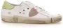 Philippe Model Prsx Witte Sneakers met Verouderd en Slangeneffect White Dames - Thumbnail 19