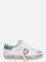 Philippe Model Witte Sneakers Vintage Stijl Leer Multicolor - Thumbnail 20