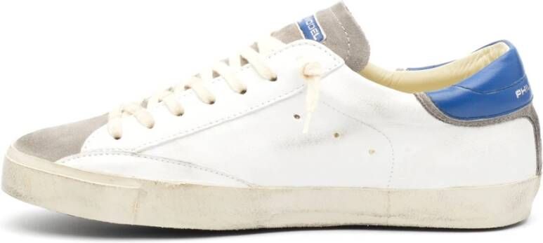 Philippe Model Witte Sneakers voor Mannen White Heren